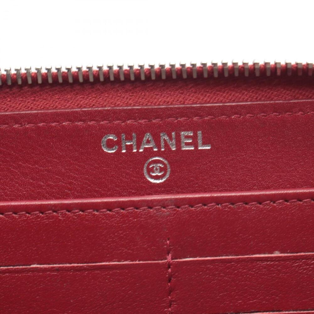 CHANEL Red Leather Wallet - Picture 4 of 10